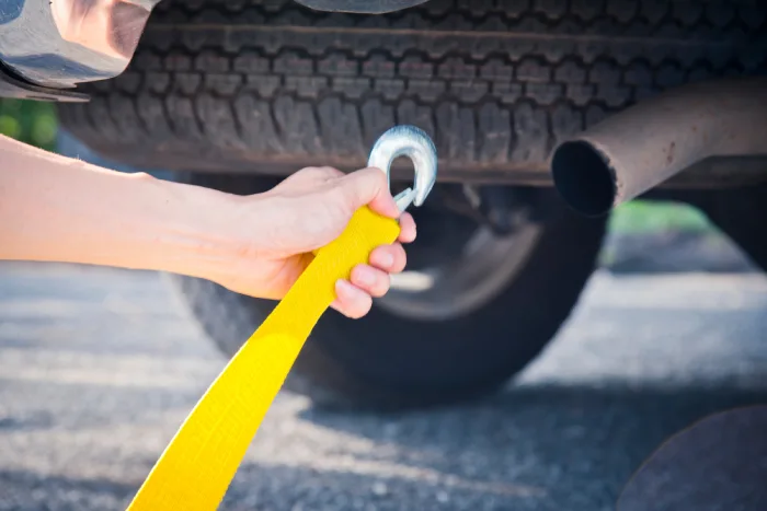 Tow a Car Without Tow Hooks